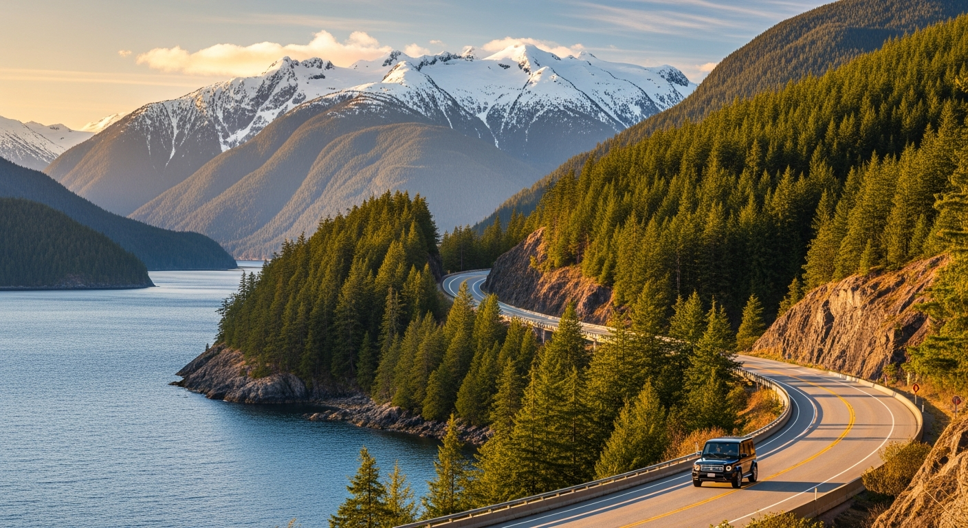 The Sea-to-Sky Highway — one of the world's great drives, your GDtours journey begins here